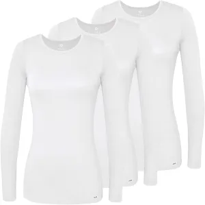 Adar Underscrubs for Women Multi Color 3 Pack - Long Sleeve Underscrub Comfort Tee