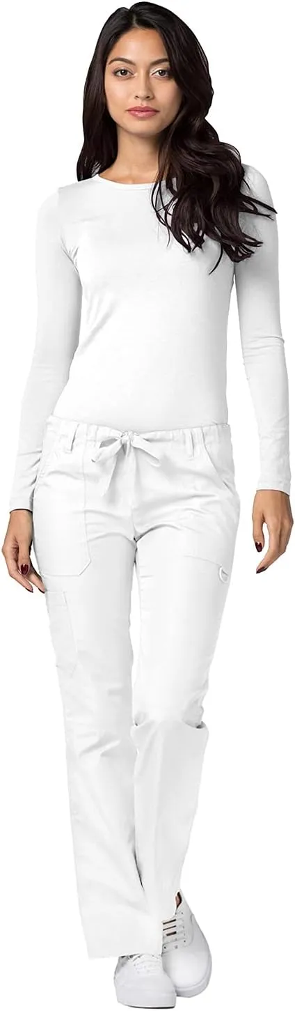 Adar Underscrubs for Women Multi Color 3 Pack - Long Sleeve Underscrub Comfort Tee