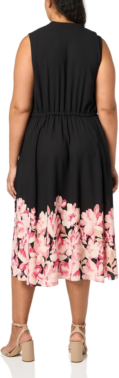 Anne Klein Women's Jenna Drawstring Midi Dress
