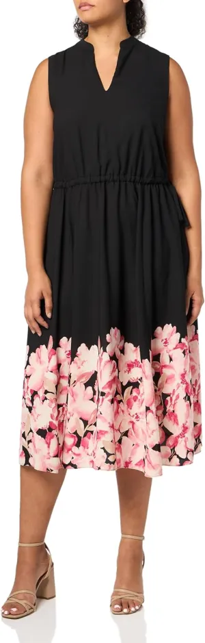 Anne Klein Women's Jenna Drawstring Midi Dress