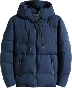 Aoleaky Cotton Padded Jacket Mens Autumn Winter Jackets Casual Clothing Hooded Thick Warm Parkas Coat Men Outwear