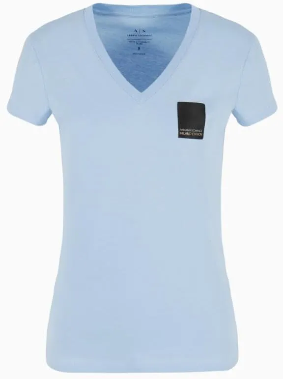 Armani Exchange Women's Milano Edition Cotton V-Neck T-Shirt