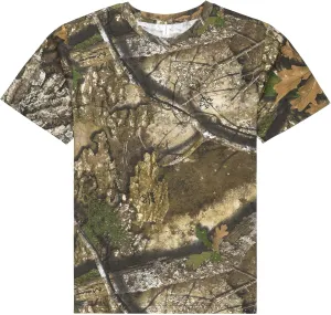 Authentic Realtree and Mossy Oak Camouflage Crewneck Unisex Adult Short Sleeve Tee Shirt