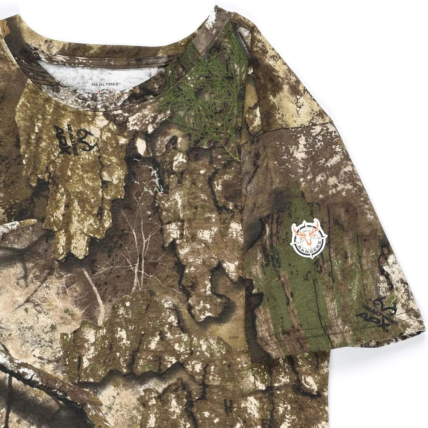 Authentic Realtree and Mossy Oak Camouflage Crewneck Unisex Adult Short Sleeve Tee Shirt