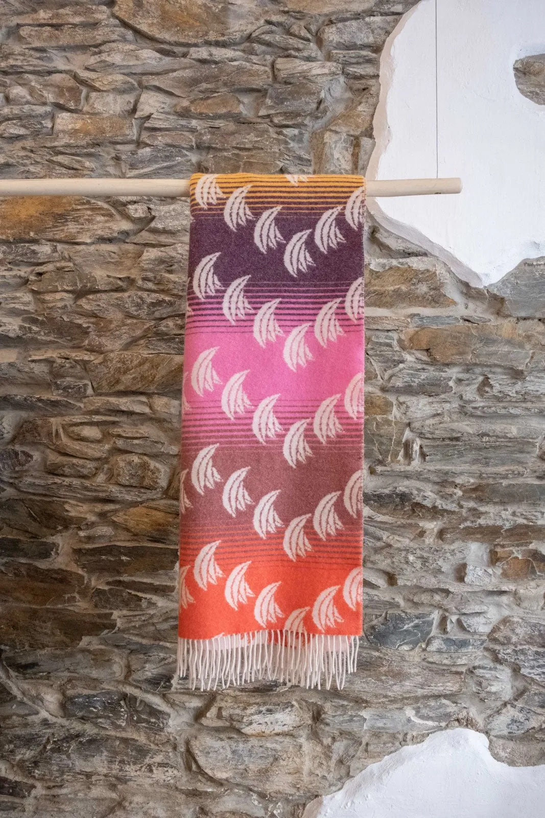 Banana Rainbow Wool Cashmere Scarf