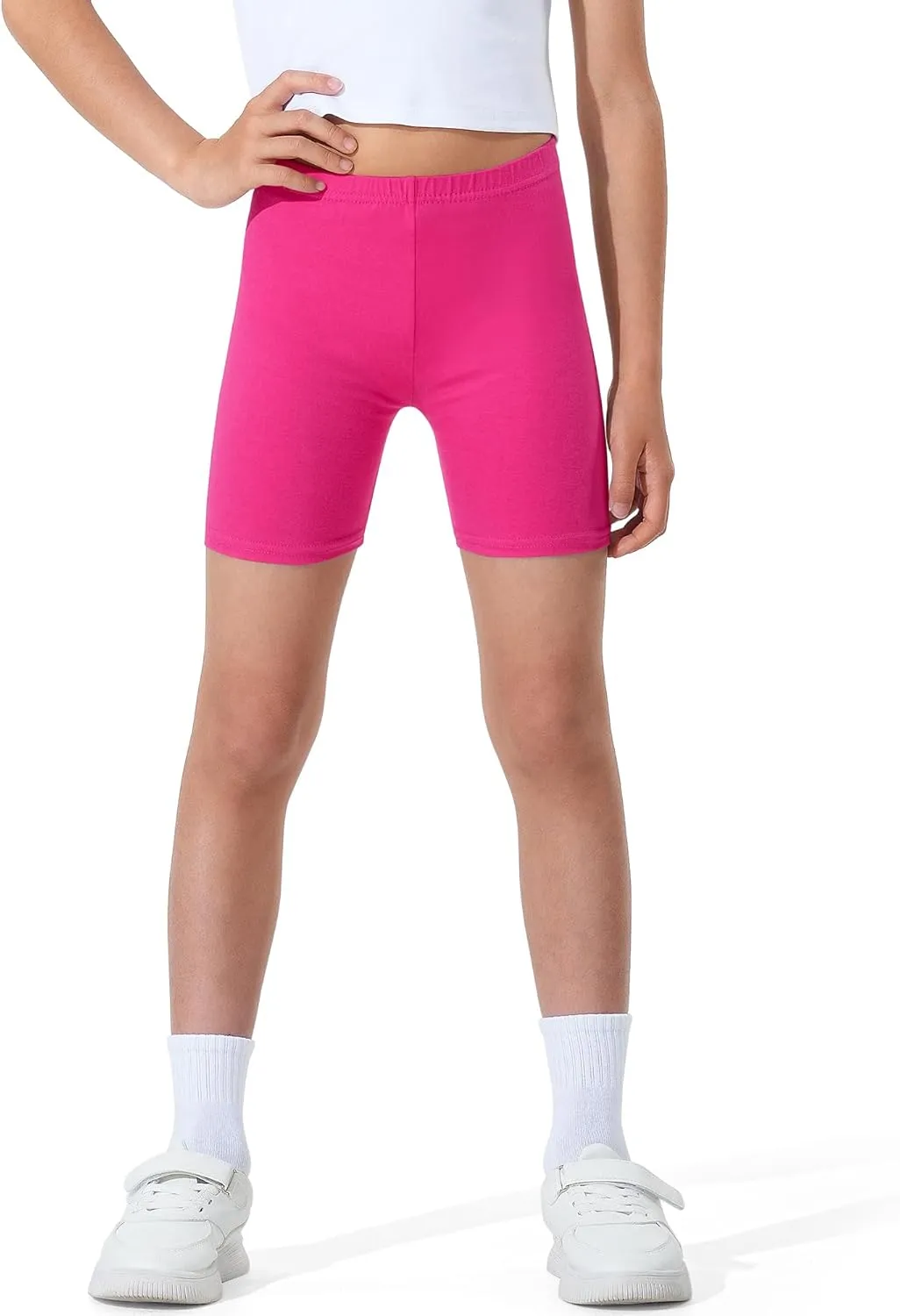BOOPH Girls Volleyball Bike Shorts Toddler Kids Athletic Cartwheel Dance Compression Shorts 3 Pack