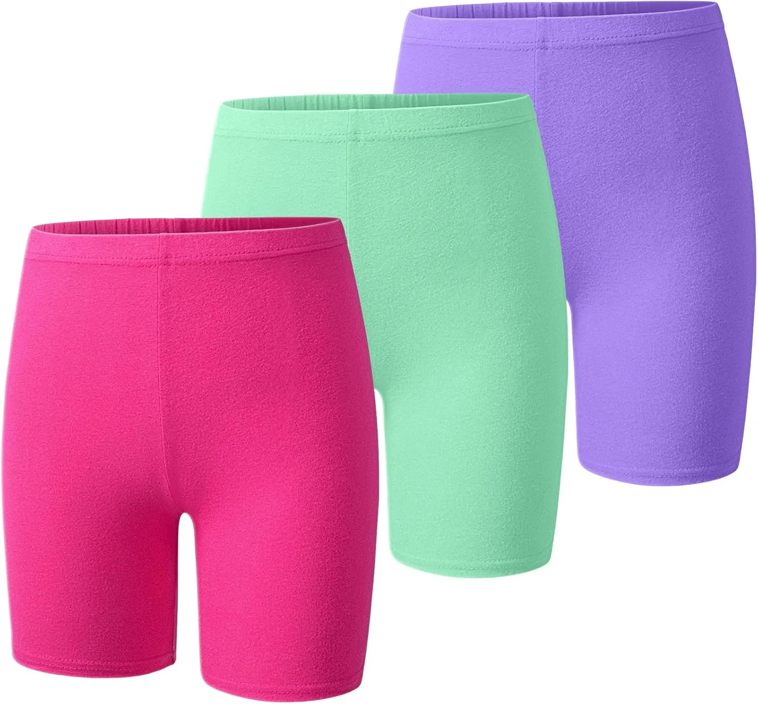 BOOPH Girls Volleyball Bike Shorts Toddler Kids Athletic Cartwheel Dance Compression Shorts 3 Pack