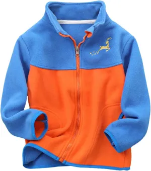 Boys Winter Jackets Coats Kids Boys Thick Cotton Padded Sports Jacket Sweatshirt Fleece Winter (Sky Blue, 6-7 Years)