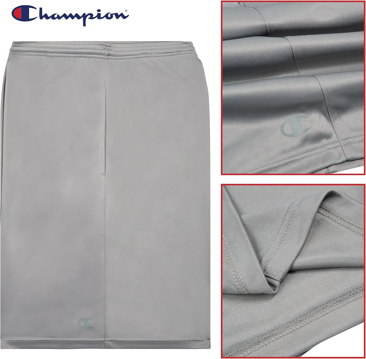 Champion Gym Shorts Men Big and Tall - 2 Pack Performance Dry Fit Running Shorts