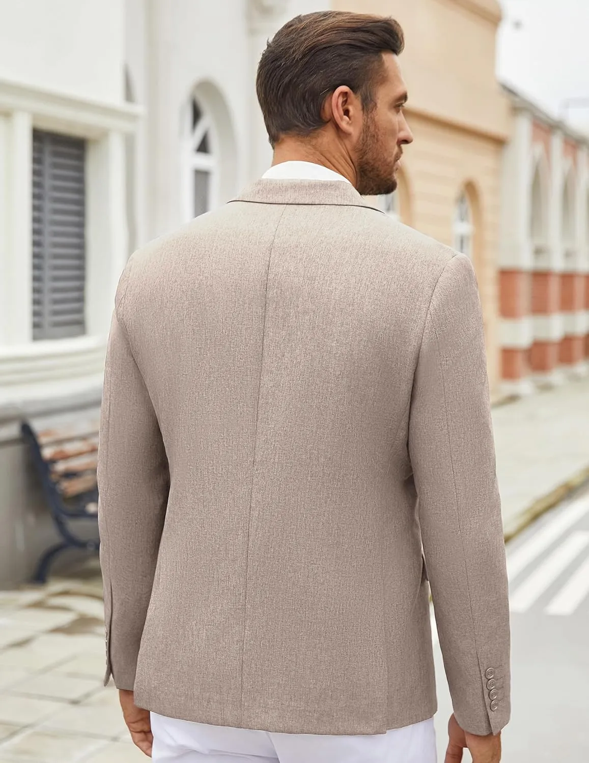 COOFANDY Men's Casual Blazer Lightweight Unlined Sport Coat Regular Fit Two Button Suit Jacket