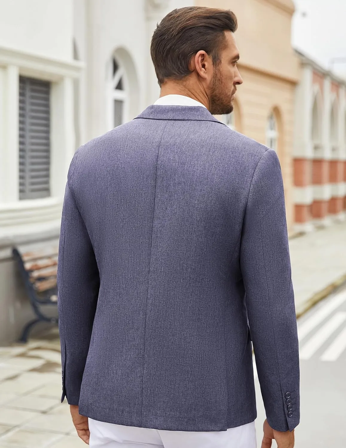 COOFANDY Men's Casual Blazer Lightweight Unlined Sport Coat Regular Fit Two Button Suit Jacket