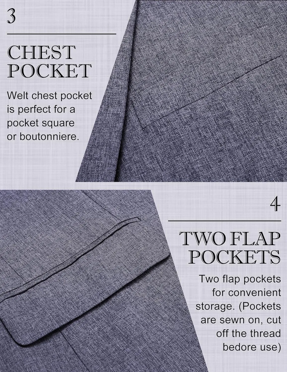 COOFANDY Men's Casual Blazer Lightweight Unlined Sport Coat Regular Fit Two Button Suit Jacket