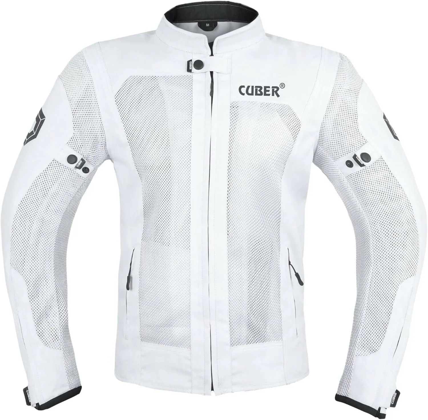 CUBER MOTORCYCLE BREATHABLE MESH JACKET MENS WITH CE ARMOR BIKERS RACING GEAR, SUMMER MOTORBIKE PROTECTIVE JACKET