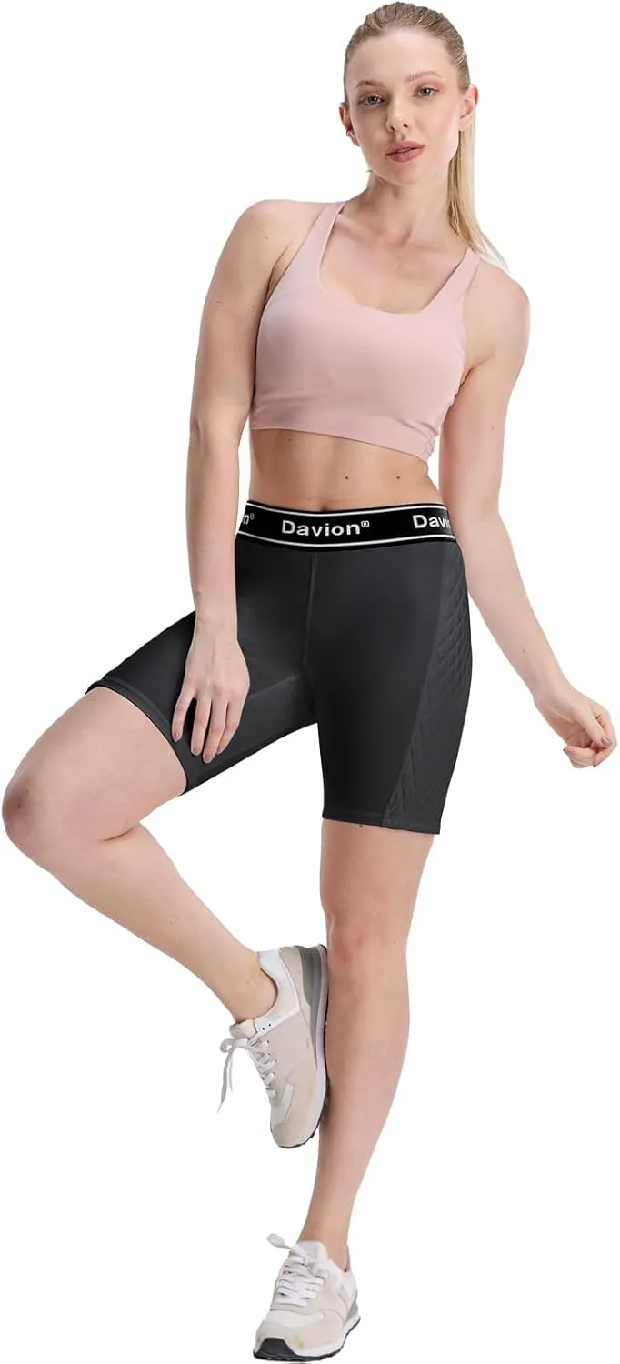 Davion Women Softball Sliding Shorts,Spandex Shorts for Yoga Baseball Football Lacrosse Hockey Running Gym