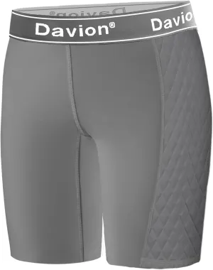 Davion Youth Girls Sliding Shorts Athletic Compression Padded Shorts for Kids Baseball Football Lacrosse