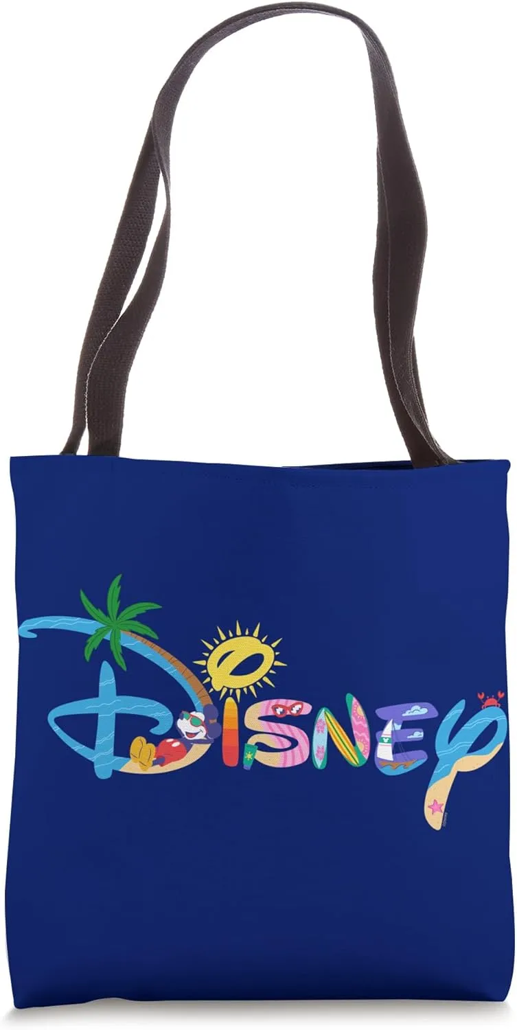 Disney Mickey Mouse Summer Beach Vacation Trip Matching Logo Tote Bag