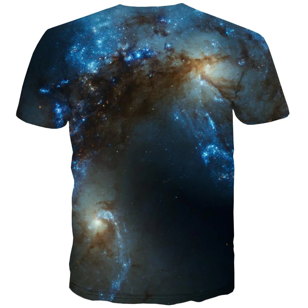 Galaxy T shirts Men Planet Shirt Print Starry Sky Tshirt Printed Colorful T-shirts 3d Harajuku T-shirts Graphic
