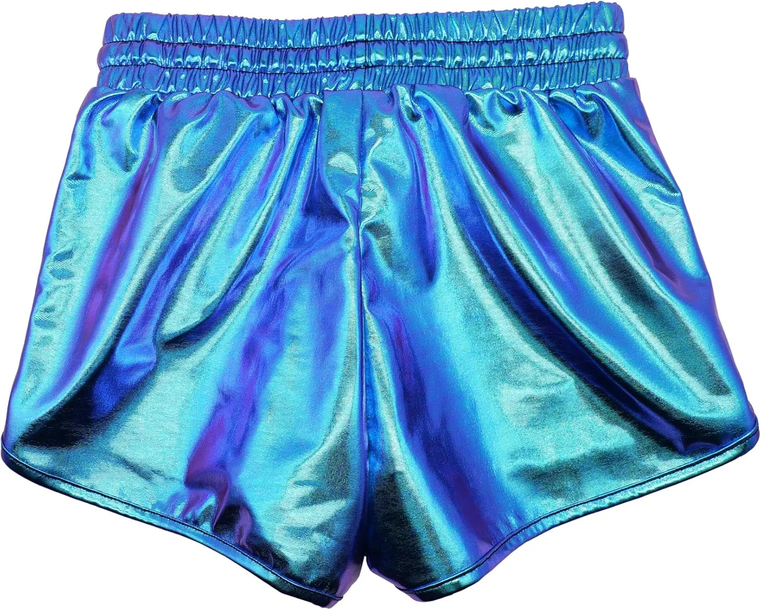 Girls Metallic Shorts Sparkly Hot Pants Kids Shiny Dance Costume Outfits Glitter Gymnastics Shorts