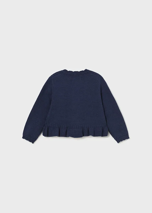 Girls Navy Cardigan