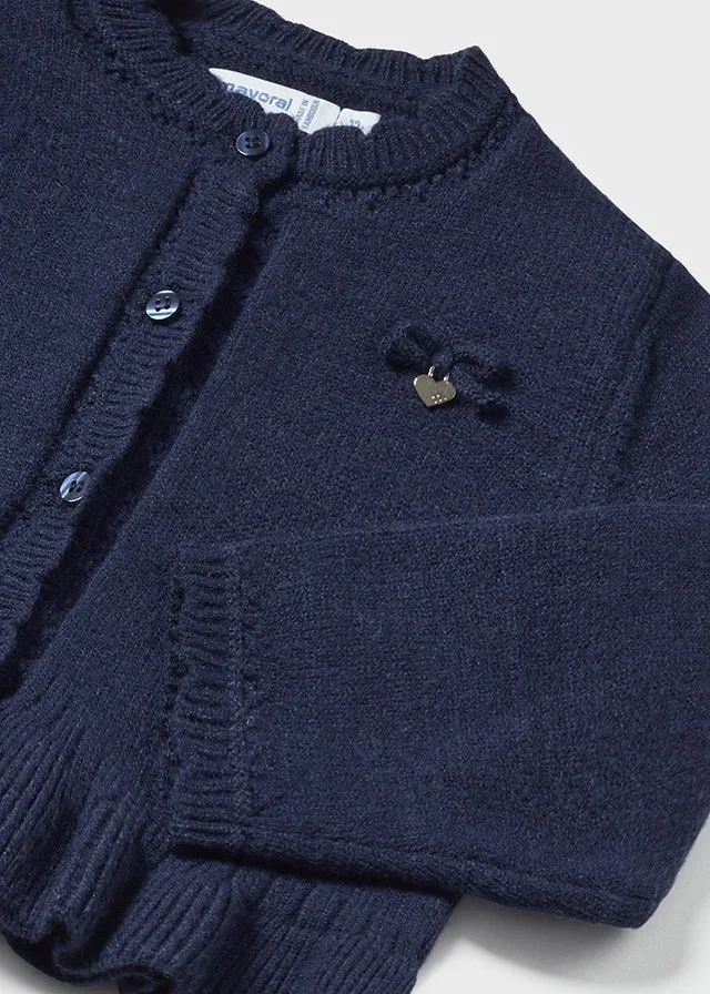 Girls Navy Cardigan