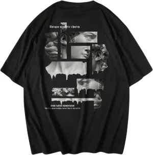 GORGLITTER Men's Graphic Tee Bear Print Crewneck T Shirt Short Sleeve Casual Tops