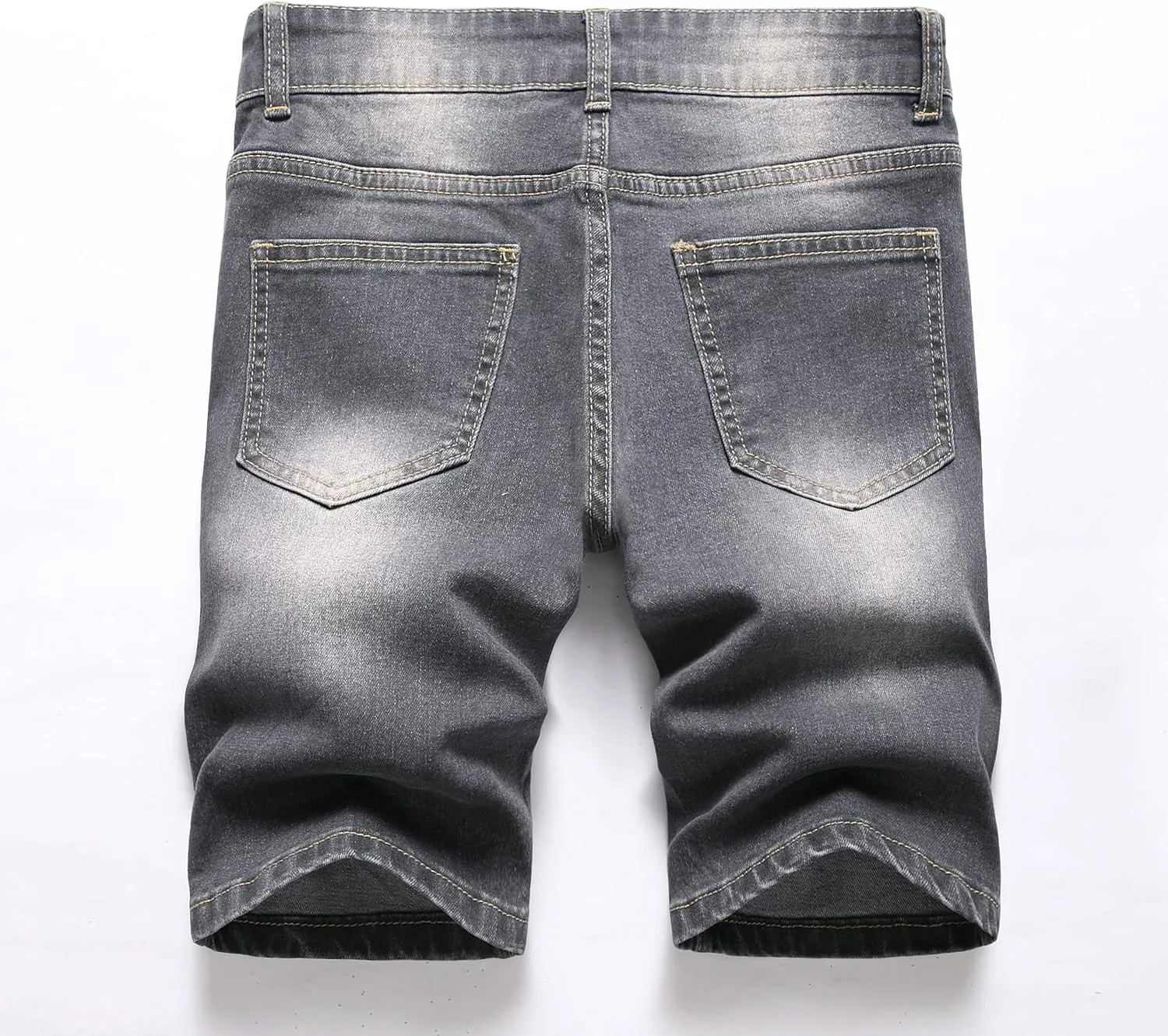 GUNLIRE Boy's Jean Shorts Stretch Ripped Distressed Slim Fit Fashion Denim Shorts with Pockets