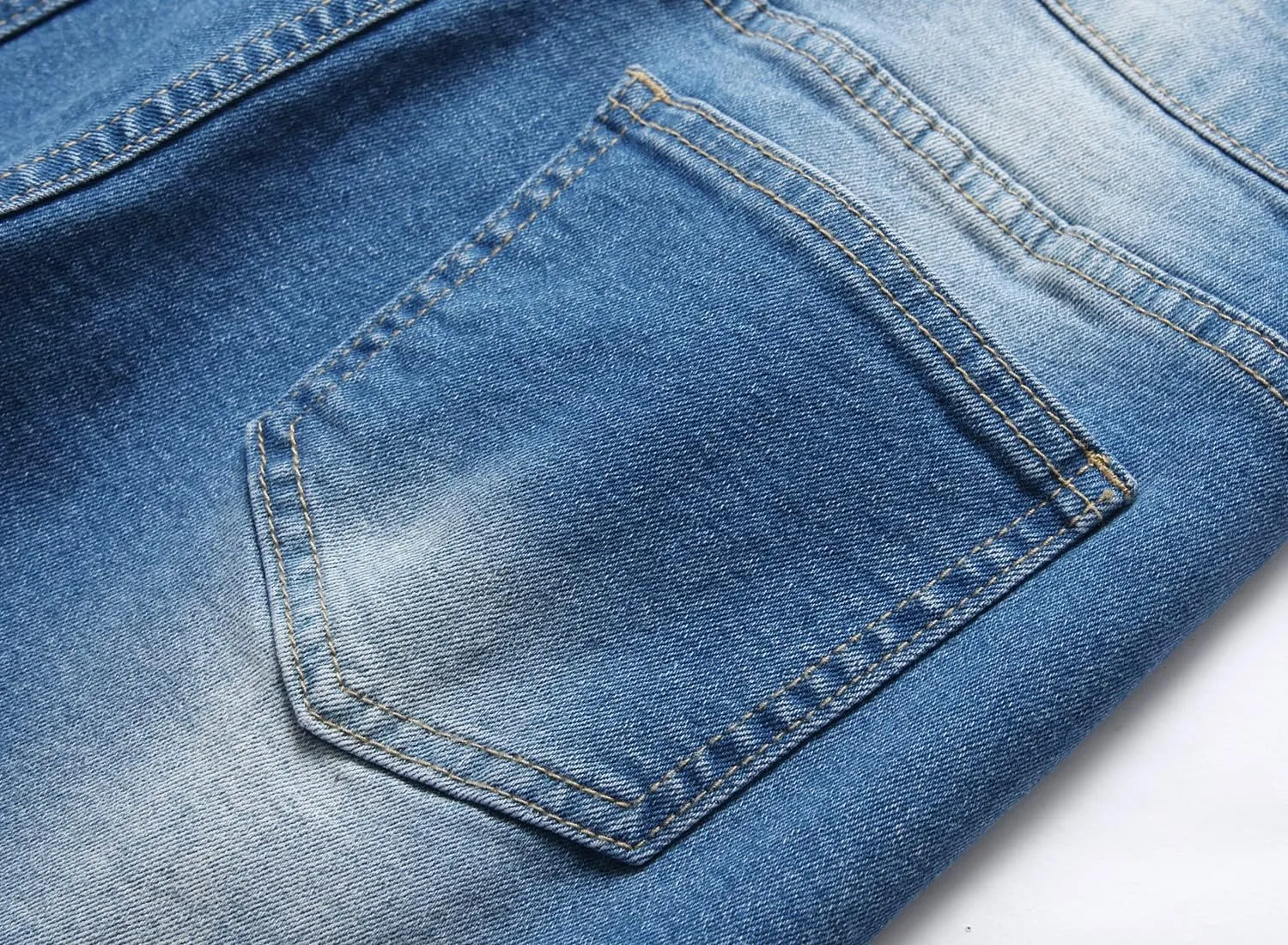 GUNLIRE Boy's Jean Shorts Stretch Ripped Distressed Slim Fit Fashion Denim Shorts with Pockets