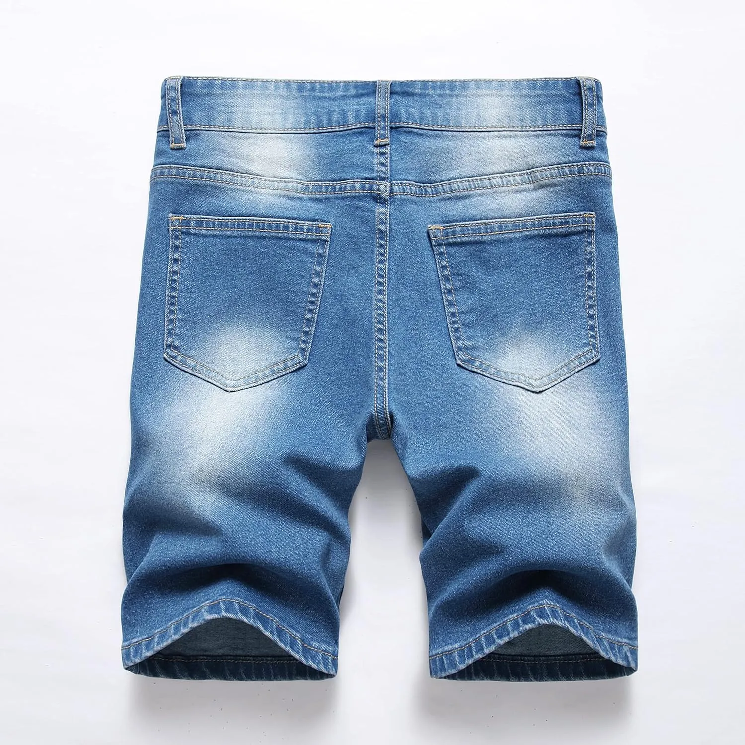 GUNLIRE Boy's Jean Shorts Stretch Ripped Distressed Slim Fit Fashion Denim Shorts with Pockets