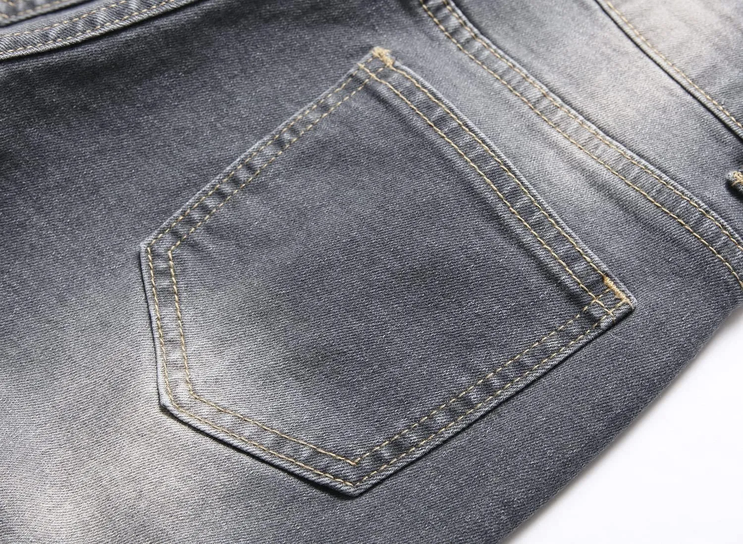 GUNLIRE Boy's Jean Shorts Stretch Ripped Distressed Slim Fit Fashion Denim Shorts with Pockets