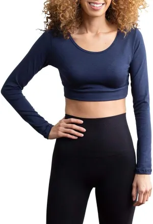 HALFTEE Long Sleeve Layering Tee - Demi Cami for Women & Teens | Cute Crop Top