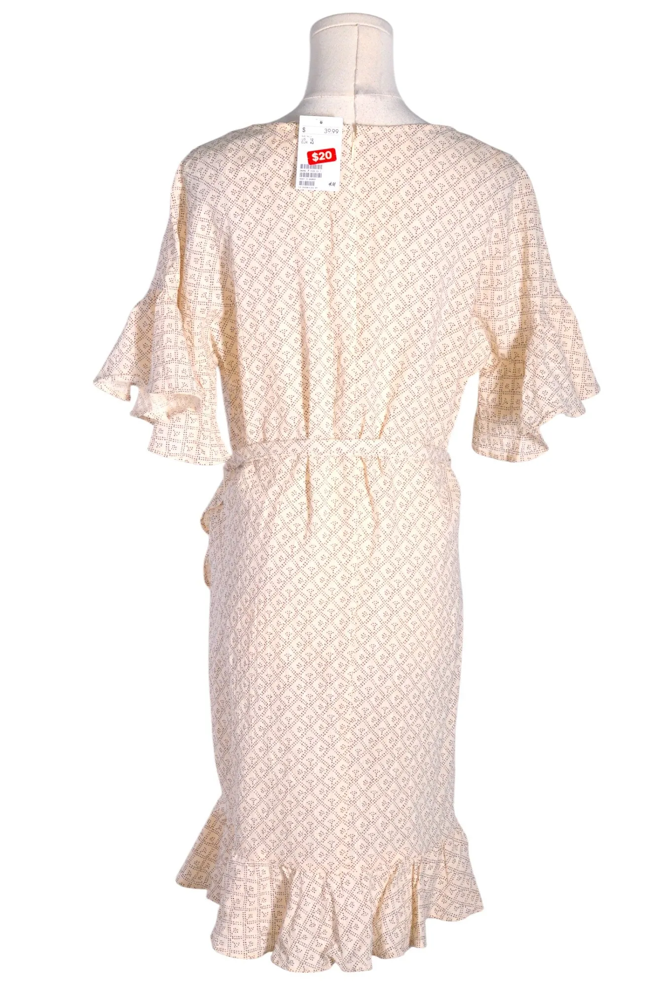 H&M Women Wrap Dresses Regular fit in Beige - 12
