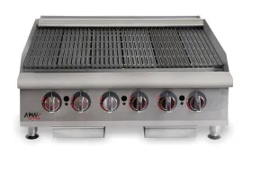 Heavy-Duty Cookline Countertop Lava Rock Char-Broiler