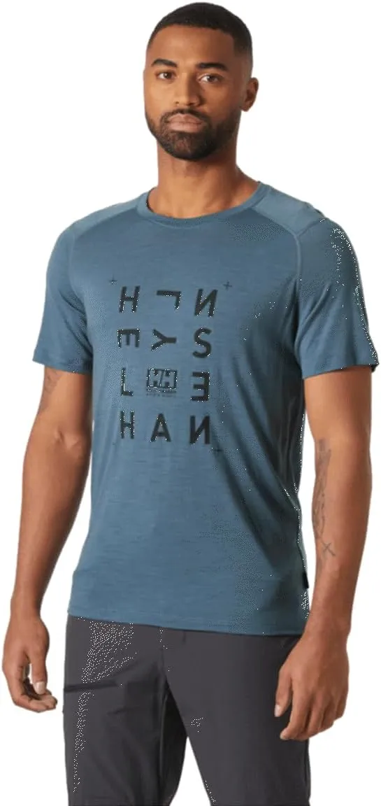 Helly-Hansen HH Durawool Graphic T-Shirt for Men - Premium Sportswear Tee | Durable, Breathable, Quick-Dry Fabric