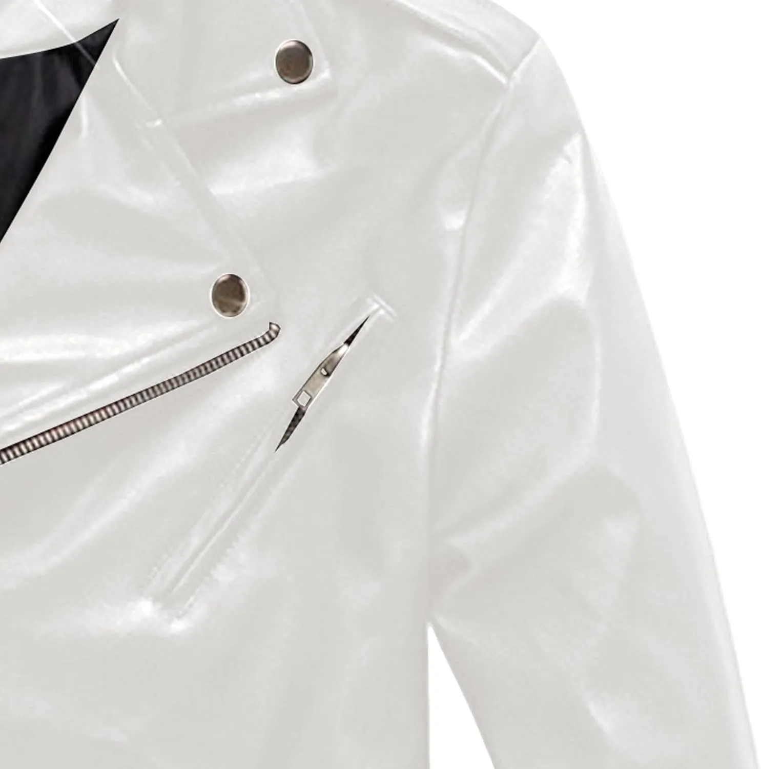 JEKE-DG Leather Jackets For Men Faux Bomber Motorcycle Jacket Lapel Asymmetric Zip-Up Blet Slim Fit Biker Coat