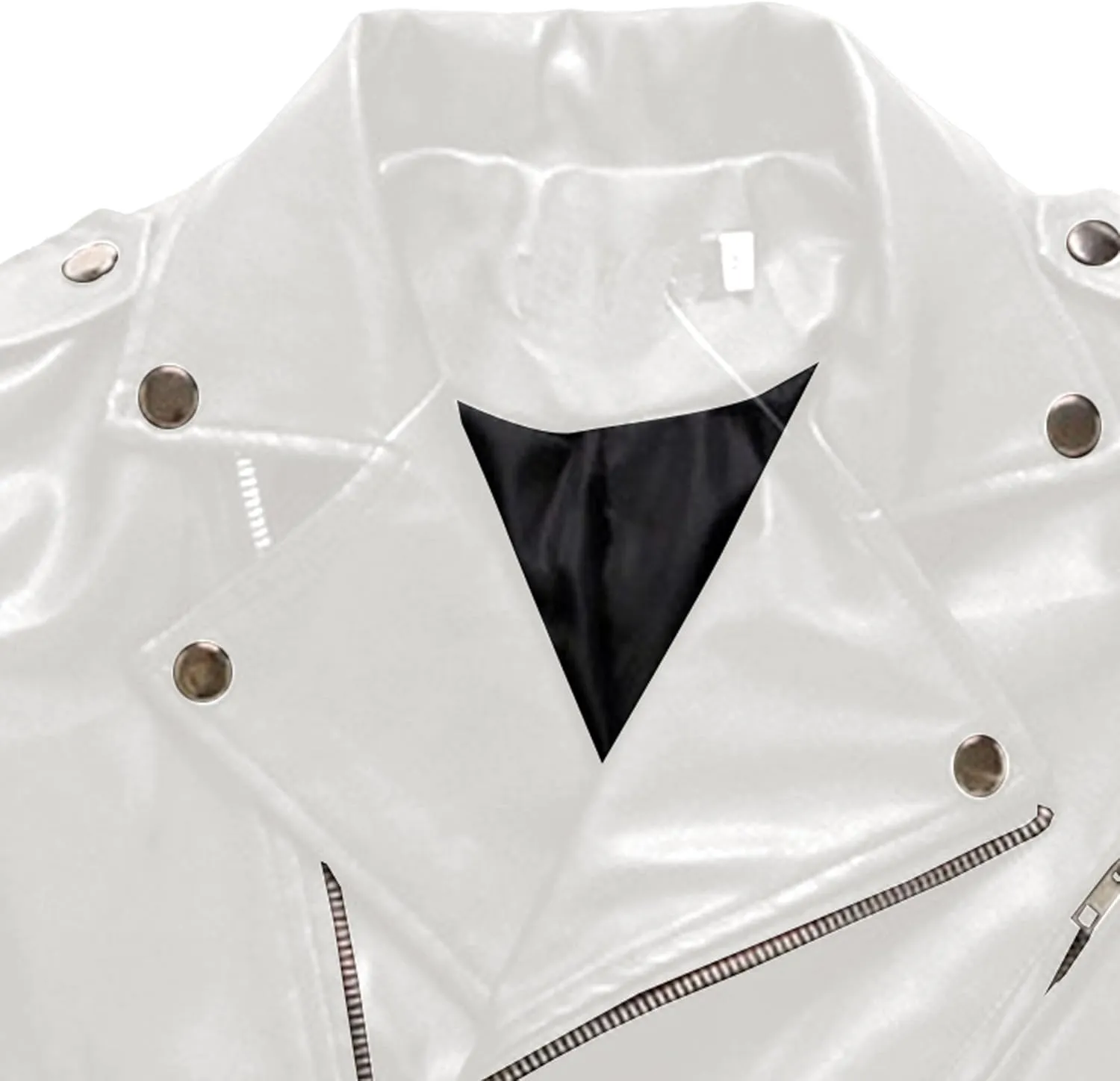 JEKE-DG Leather Jackets For Men Faux Bomber Motorcycle Jacket Lapel Asymmetric Zip-Up Blet Slim Fit Biker Coat