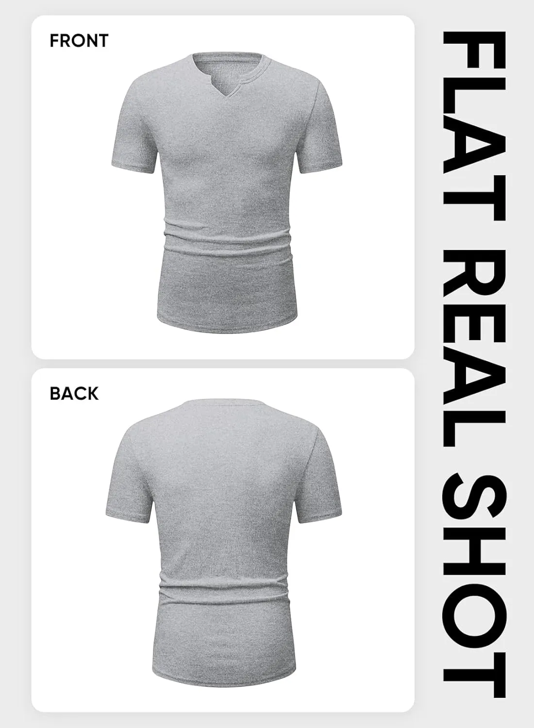 JMIERR Mens Muscle Slim T Shirt Texture V Neck Longline Henley Gym Workout Athletic Tee Shirts