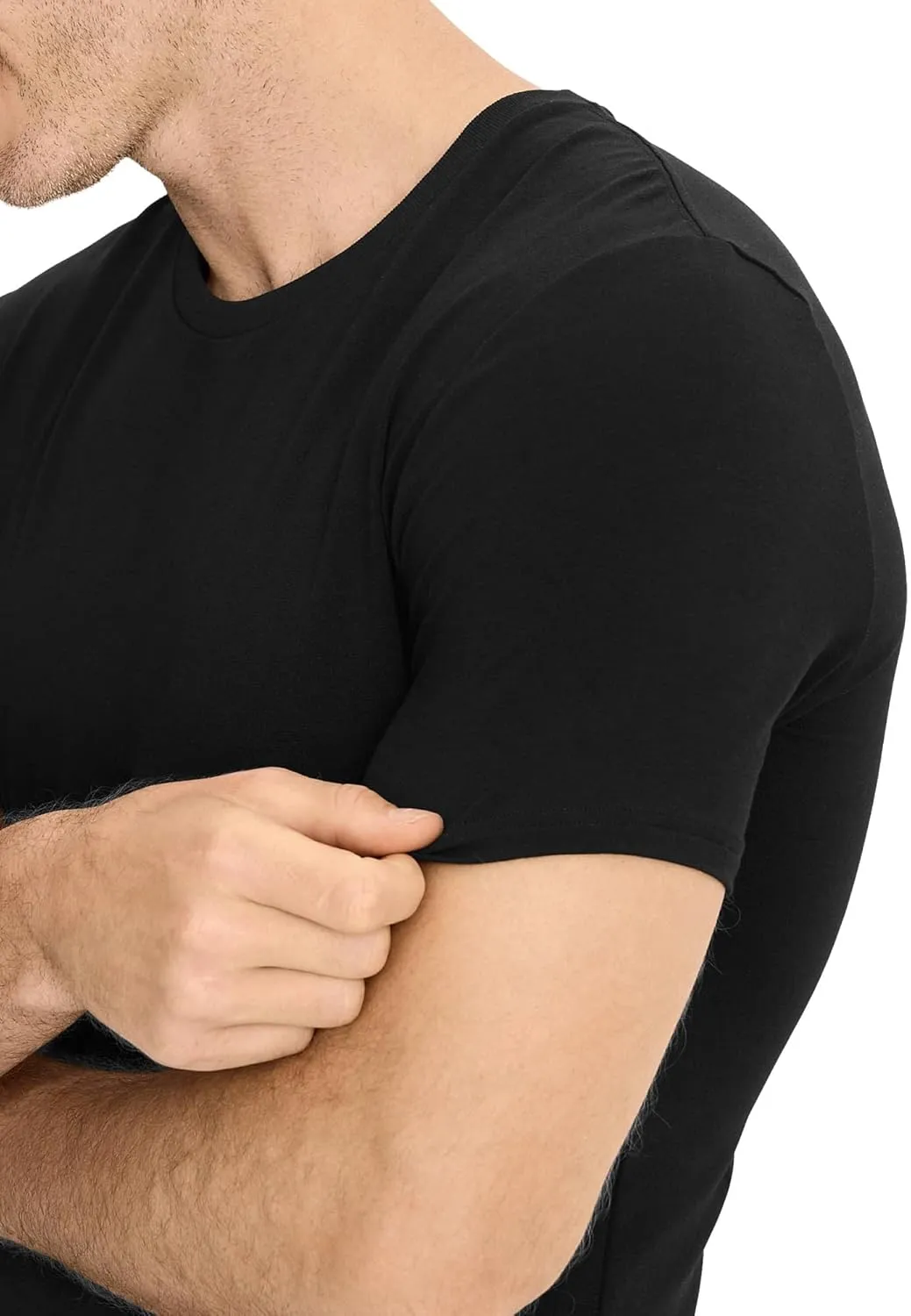 Jockey Men's Undershirt Smooth Fit Cotton Stretch Crew Neck Undershirt - 3 Pack