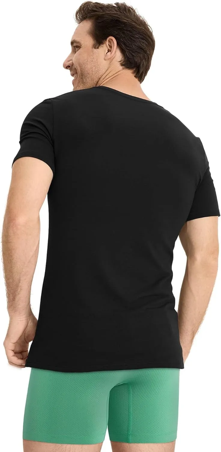 Jockey Men's Undershirt Smooth Fit Cotton Stretch Crew Neck Undershirt - 3 Pack
