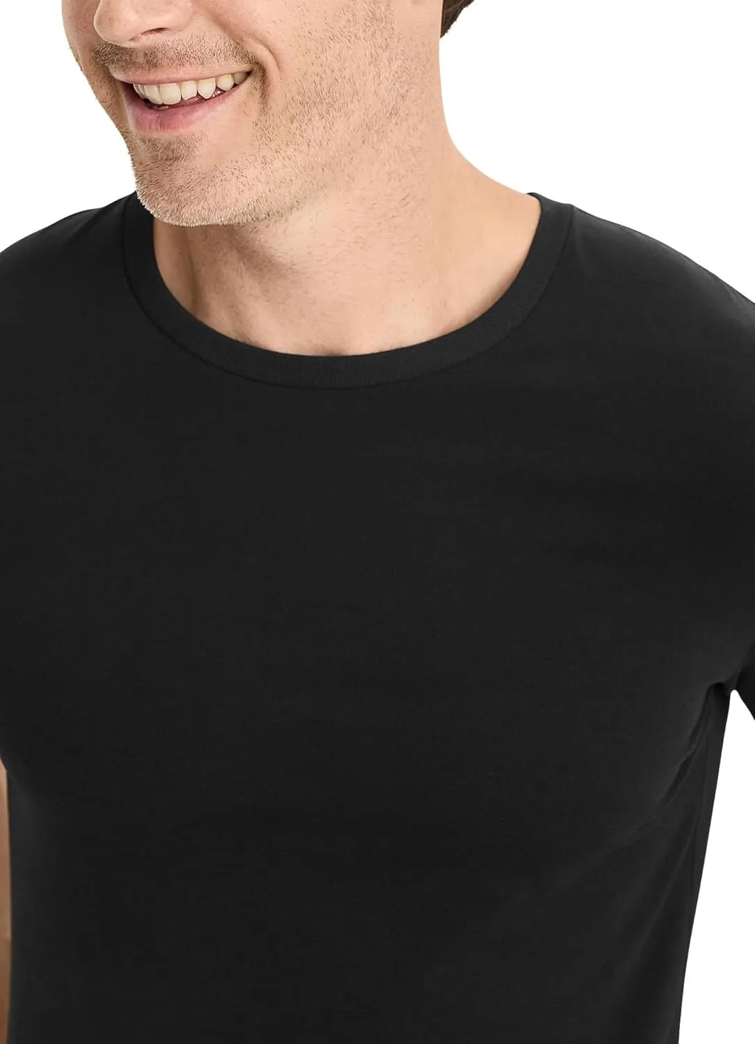 Jockey Men's Undershirt Smooth Fit Cotton Stretch Crew Neck Undershirt - 3 Pack