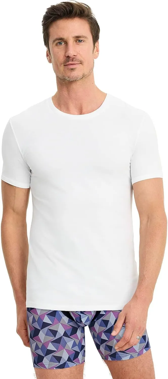 Jockey Men's Undershirt Smooth Fit Cotton Stretch Crew Neck Undershirt - 3 Pack