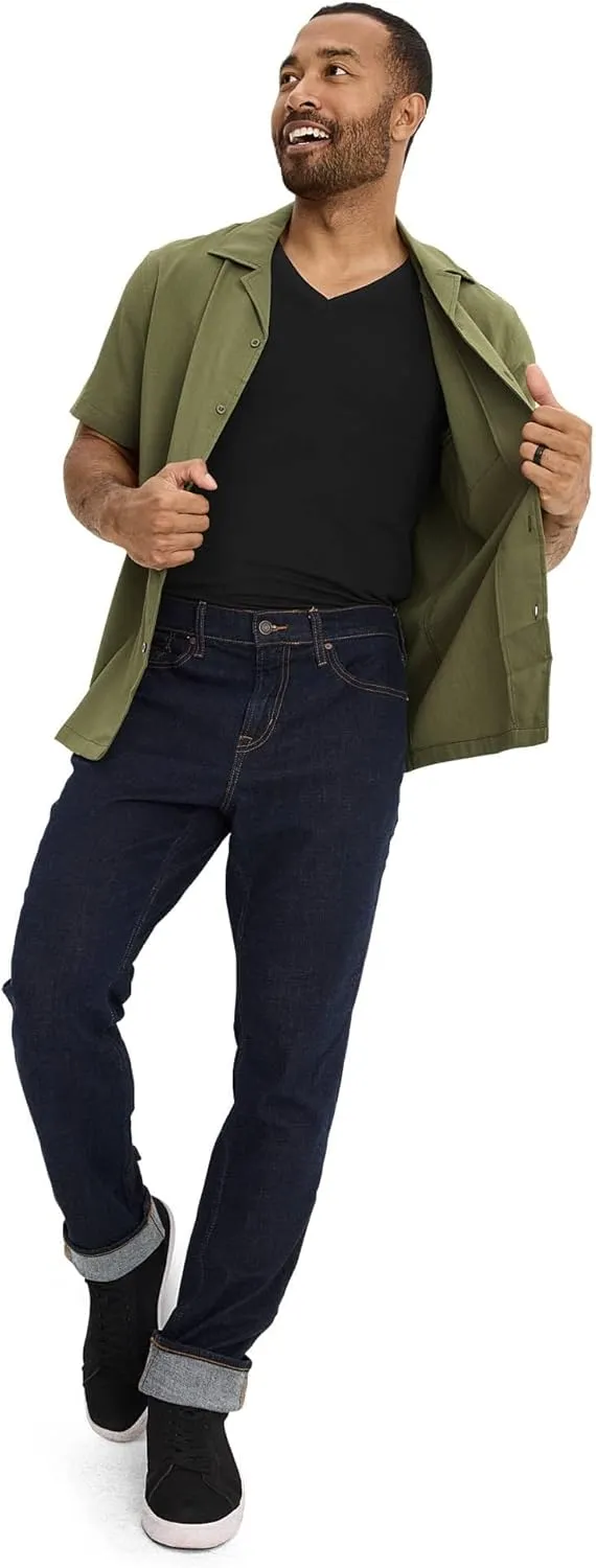 Jockey Men's Undershirt Smooth Fit Cotton Stretch V-Neck Undershirt - 3 Pack