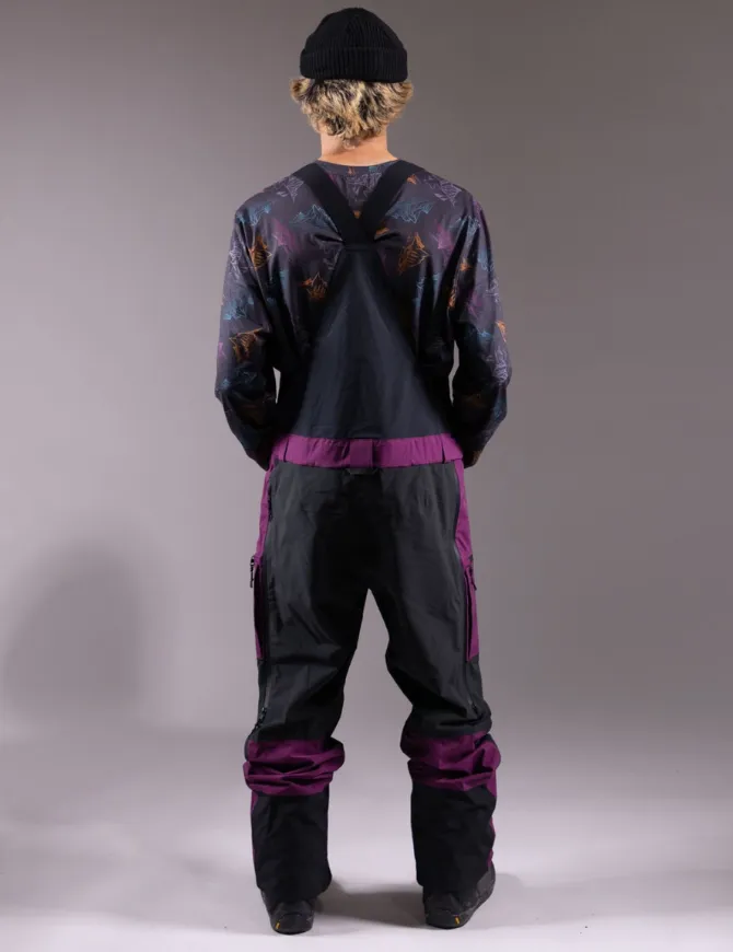 Jones Mtn Surf Men's Bib Pant 2025 | Deep Purple