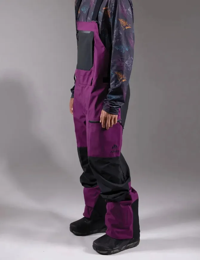 Jones Mtn Surf Men's Bib Pant 2025 | Deep Purple