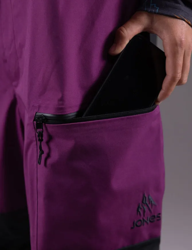 Jones Mtn Surf Men's Bib Pant 2025 | Deep Purple