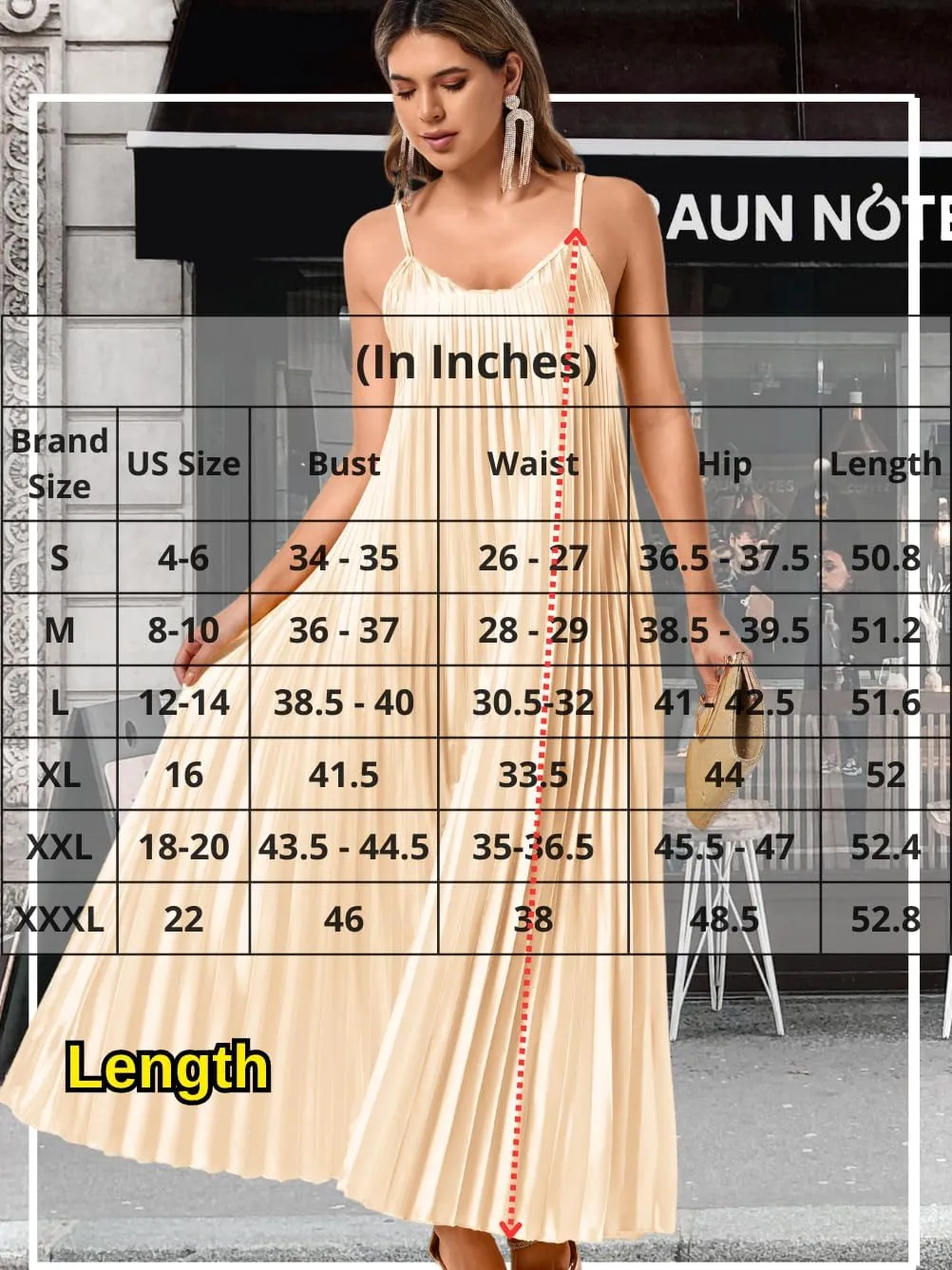 Kaei&Shi Satin Pleated Dress,Spaghetti Strap Flowy Long Sundress for Women,Classy Beach Wedding Guest Dresses Cocktail Party