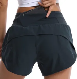 Kcutteyg Running Shorts for Women with Liner High Waisted Lightweight Womens Workout Shorts with Pocket