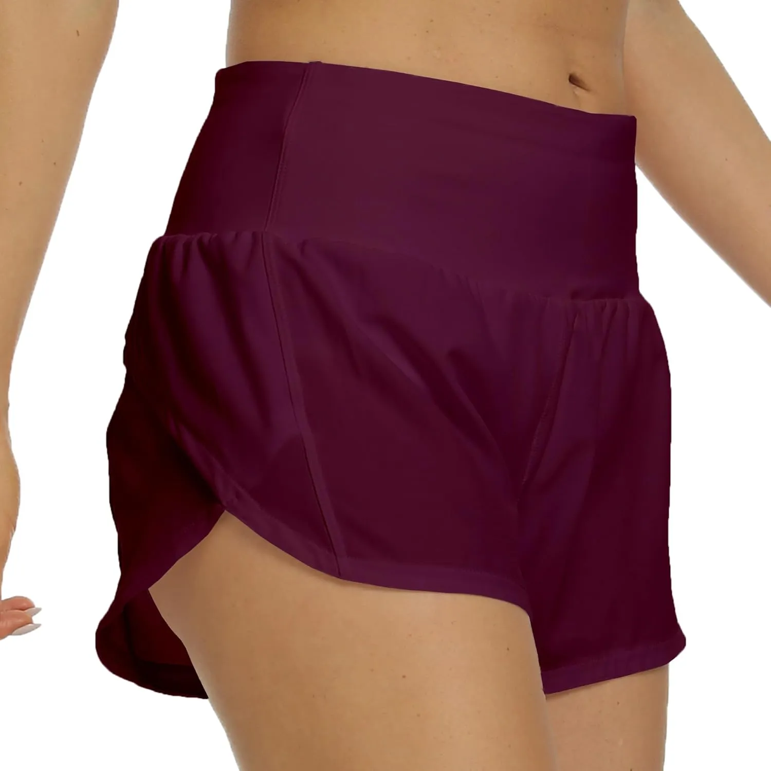 Kcutteyg Running Shorts for Women with Liner High Waisted Lightweight Womens Workout Shorts with Pocket