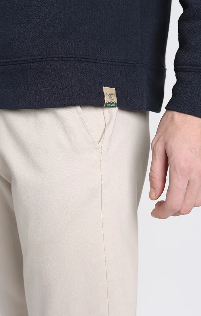 Kent Recycled Jacquard Sherpa Lined Crewneck