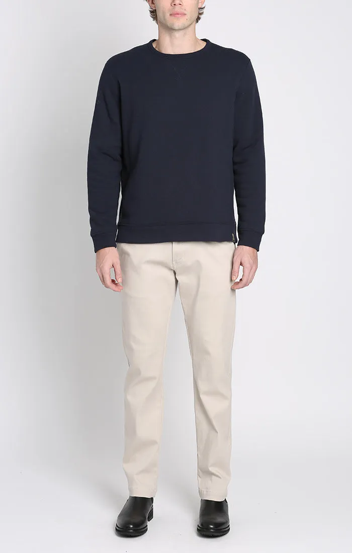 Kent Recycled Jacquard Sherpa Lined Crewneck