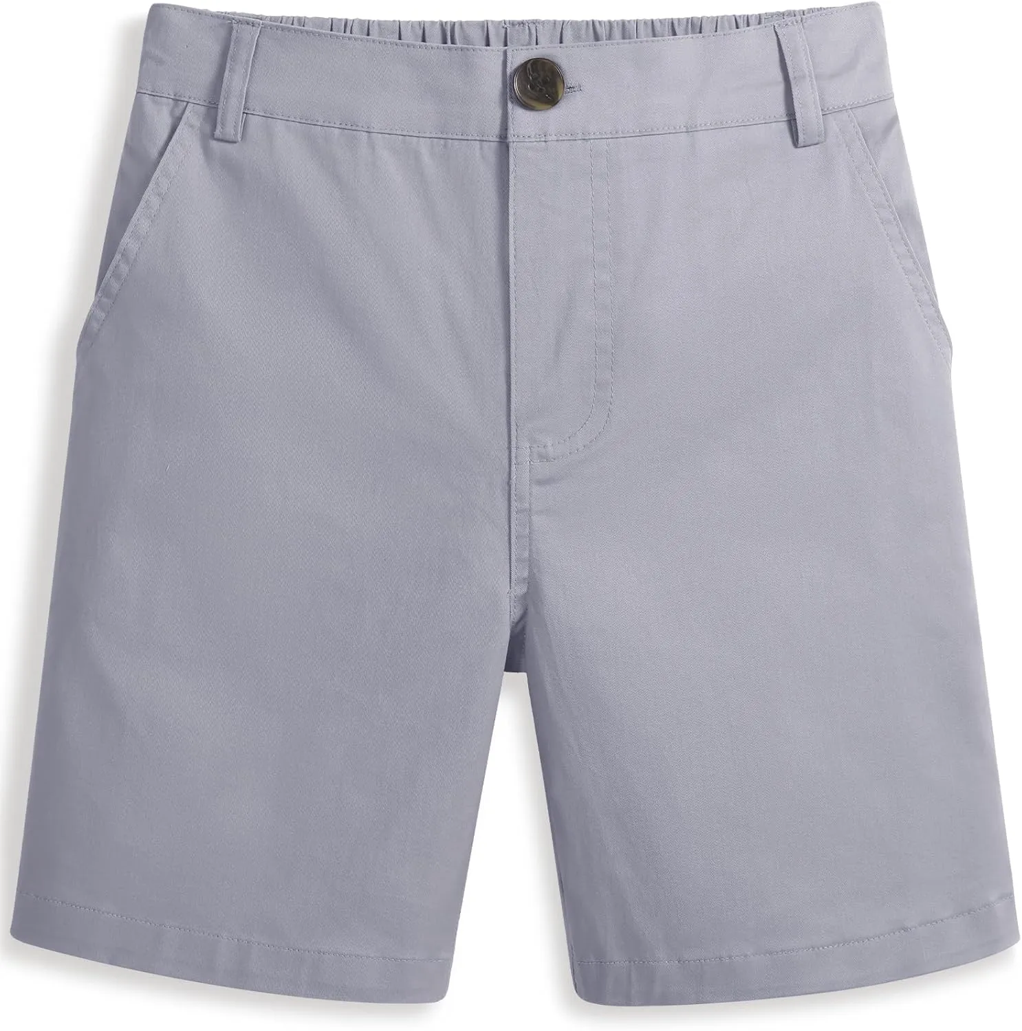 KEREDA Boys School Uniform Golf Shorts Pull On Preppy Shorts Kids Clothes with Pockets